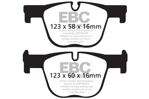 EBC Yellowstuff 4000 Series Street and Track Brake Pad Set (DP42131R) Image 3