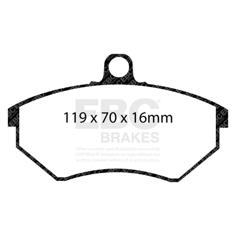EBC Bluestuff NDX Trackday Brake Pad Set (DP5841NDX) Image 3