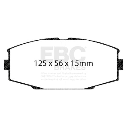 EBC Ultimax OE Replacement Brake Pad Set (DP610) Image 1