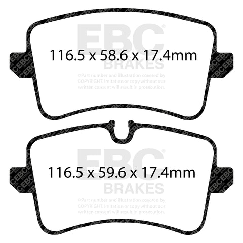 EBC Racing RP-1 Track and Race Brake Pads (DP82082RP1) Image 3
