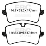 EBC Racing RP-1 Track and Race Brake Pads (DP82082RP1) Image 3