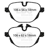 EBC Redstuff 3000 Series Sport Brake Pad Set (DP32047C) Image 4