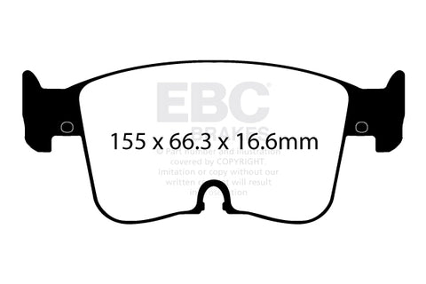 EBC YellowStuff Fast Road & Track Day Brake Pads (DP42479R) Image 3