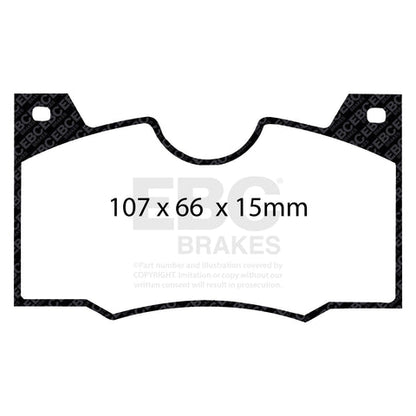 EBC Greenstuff 2000 Series Sport Brake Pad Set (DP2188) Image 4