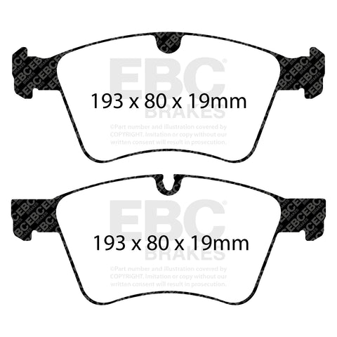 EBC Greenstuff 6000 Series Truck and SUV Brake Pad Set (DP61860) Image 2
