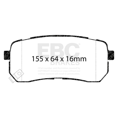 EBC Brakes Pad and Disc Kit (PDKR423) Image 1