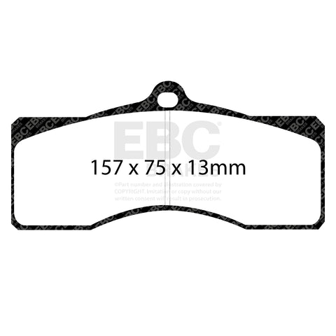 EBC Redstuff 3000 Series Sport Brake Pad Set (DP31155C) Image 3