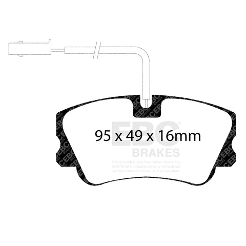 EBC Brakes Pad and Disc Kit (PDKF011) Image 1