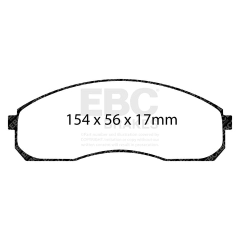 EBC Greenstuff 2000 Series Sport Brake Pad Set (DP21423) Image 4