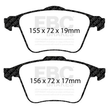 EBC Greenstuff 6000 Series Truck and SUV Brake Pad Set (DP61679) Image 4