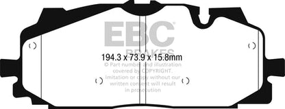 EBC Yellowstuff 4000 Series Street and Track Brake Pad Set (DP42277R) Image 2