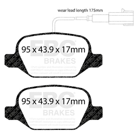 EBC Brakes Pad and Disc Kit (PDKR032) Image 1