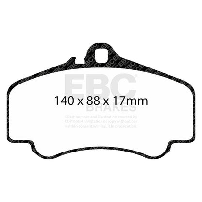 EBC Redstuff 3000 Series Sport Brake Pad Set (DP31454C) Image 1