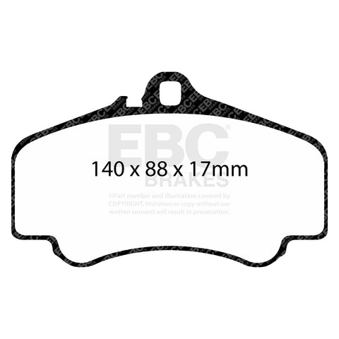 EBC Redstuff 3000 Series Sport Brake Pad Set (DP31454C) Image 1