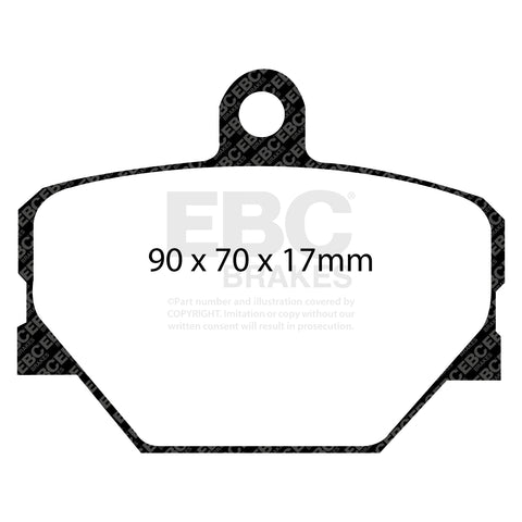 EBC Ultimax OE Replacement Brake Pad Set (DP1287) Image 3