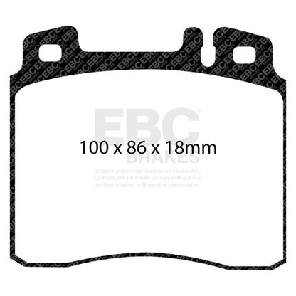 EBC Greenstuff 2000 Series Sport Brake Pad Set (DP2963) Image 2