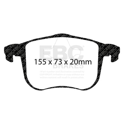 EBC Greenstuff 2000 Series Sport Brake Pad Set (DP21416) Image 1