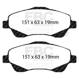 EBC Greenstuff 2000 Series Sport Brake Pad Set (DP21499) Image 2