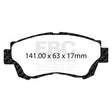 EBC Brakes Pad  and  Disc Kit (PD02KF278) Image 1