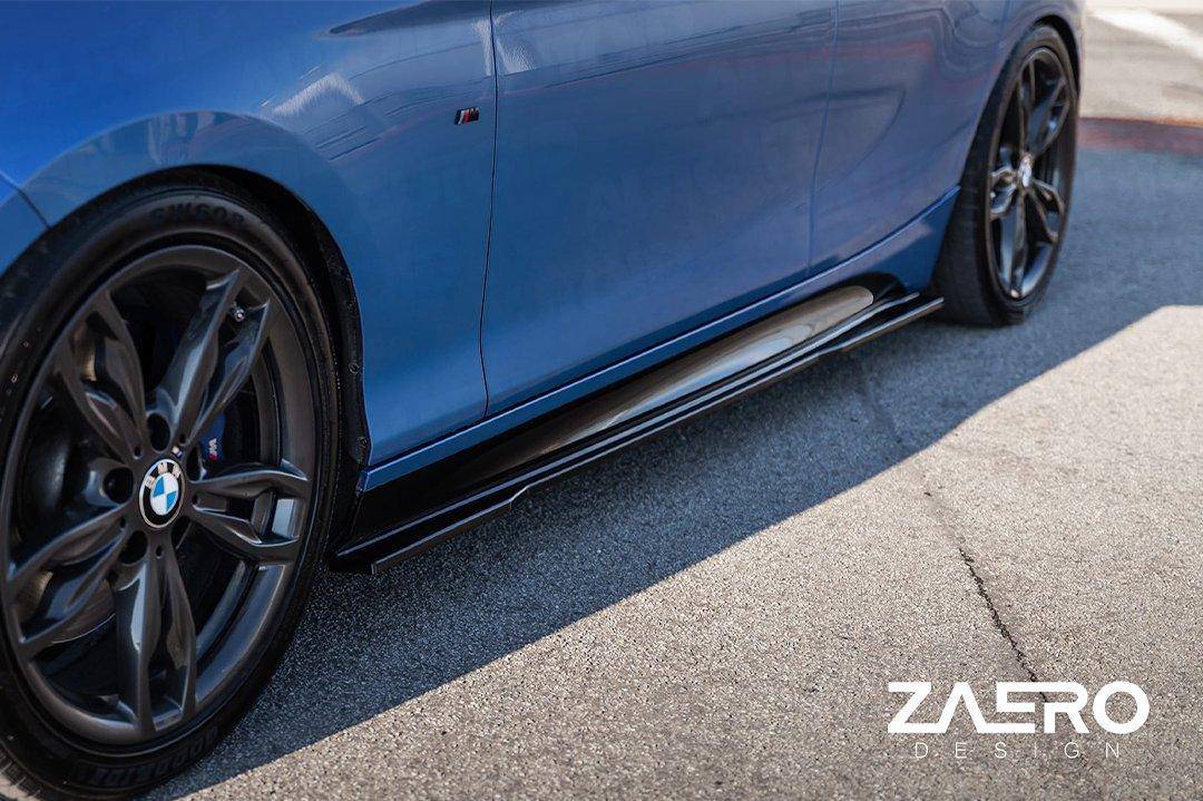 ZAERO EVO-1 Side Skirts Gloss Black BMW 1 & 2 Series F20-F23