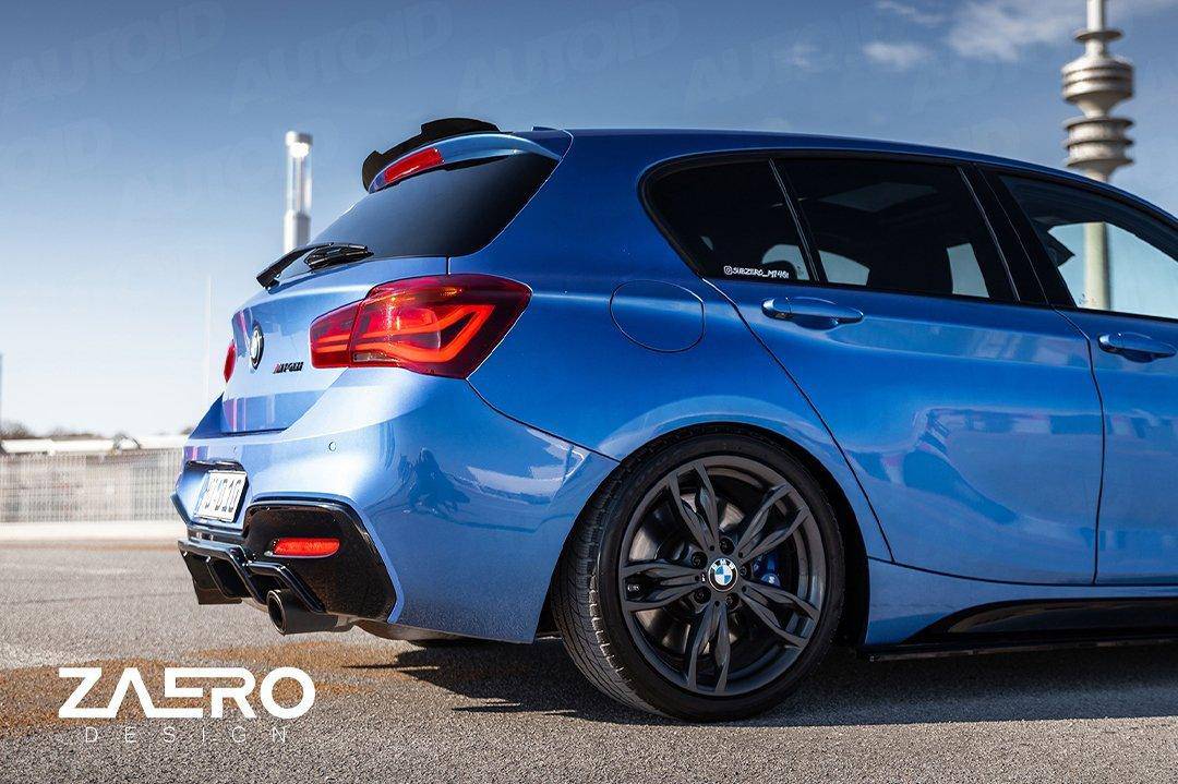 ZAERO EVO-1 Rear Spoiler Lip Gloss Black BMW 1 Series F20-F21