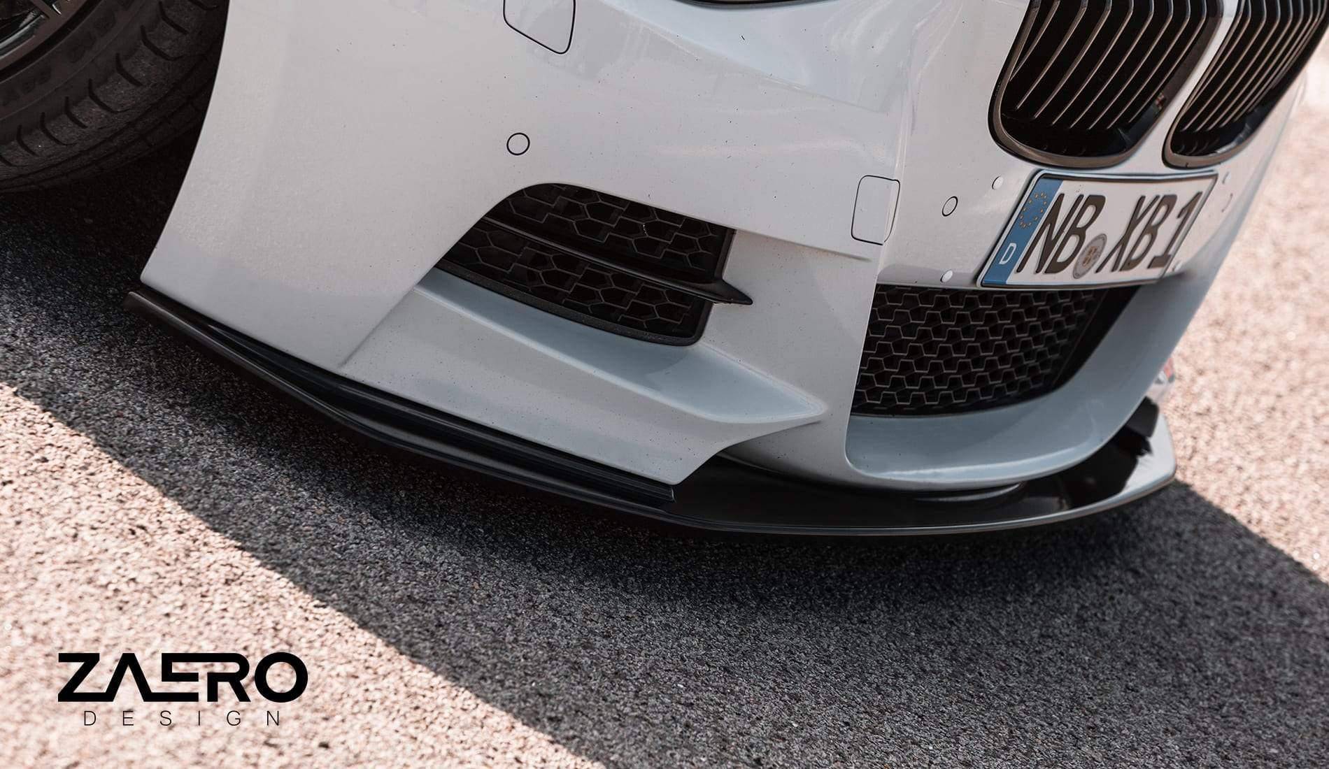 ZAERO EVO-1 Gloss Black Front Splitter for BMW 1 Series F20 Pre-LCI
