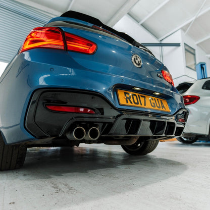 ZAERO EVO-1 Gloss Black Rear Diffuser for BMW 1 Series F20 F21 LCI