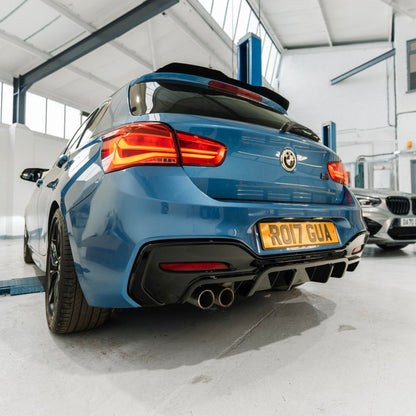 ZAERO EVO-1 Gloss Black Rear Diffuser for BMW 1 Series F20 F21 LCI