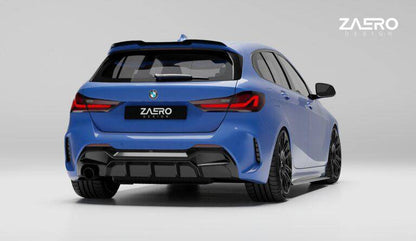 ZAERO EVO-1 Gloss Black Rear Diffuser for BMW 1 Series F40 M Sport