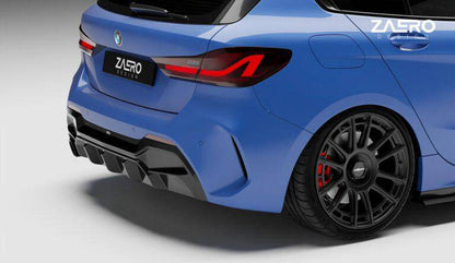 ZAERO EVO-1 Gloss Black Rear Diffuser for BMW 1 Series F40 M Sport