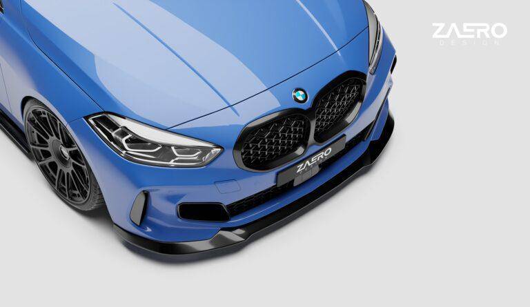 ZAERO EVO-1 Gloss Black Front Splitter BMW 1 Series F40