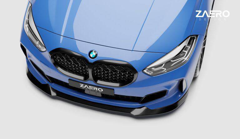 ZAERO EVO-1 Gloss Black Front Splitter BMW 1 Series F40
