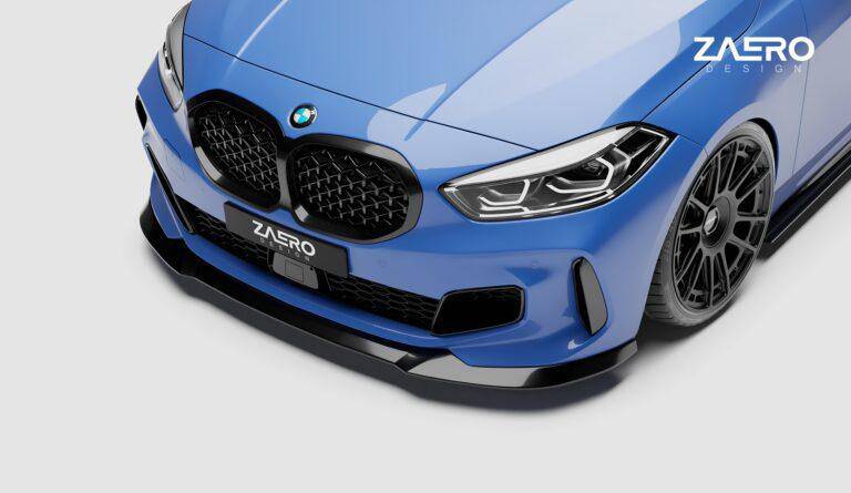 ZAERO EVO-1 Gloss Black Front Splitter BMW 1 Series F40