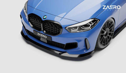 ZAERO EVO-1 Gloss Black Front Splitter BMW 1 Series F40