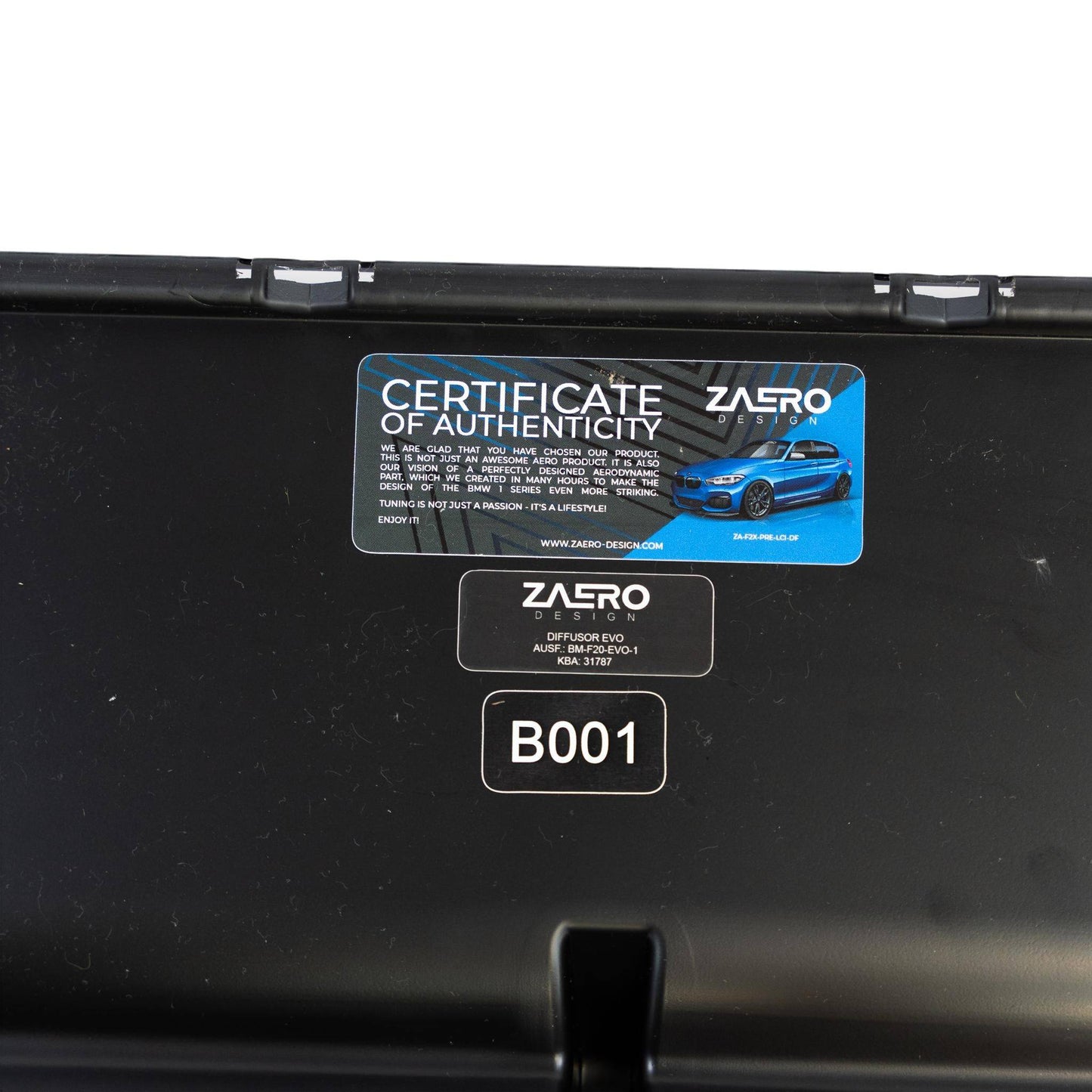 ZAERO EVO-1 Gloss Black Rear Diffuser for BMW 1 Series F20 F21