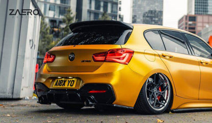 ZAERO EVO-1 Gloss Black Diffuser Flap Extensions BMW 1 Series