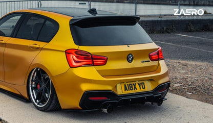 ZAERO EVO-1 Gloss Black Diffuser Flap Extensions BMW 1 Series