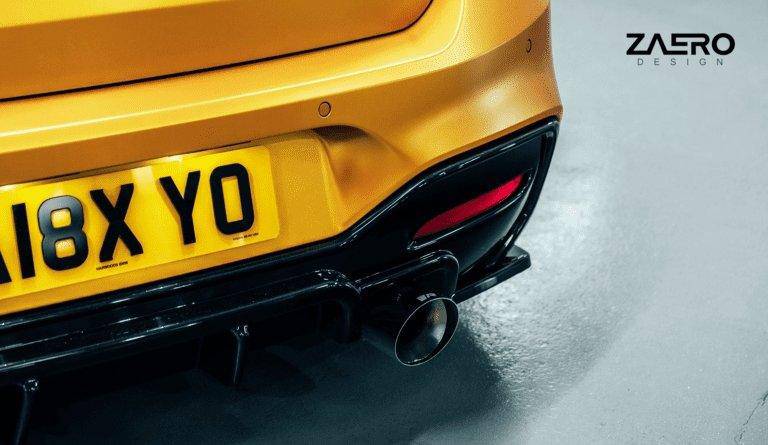 ZAERO EVO-1 Gloss Black Diffuser Flap Extensions BMW 1 Series
