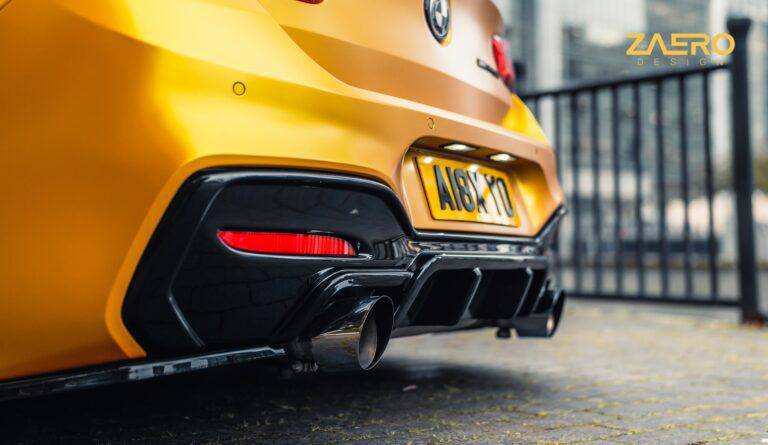 ZAERO EVO-1 Gloss Black Diffuser Flap Extensions BMW 1 Series