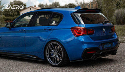 ZAERO EVO-1 Gloss Black Diffuser Flap Extensions BMW 1 Series
