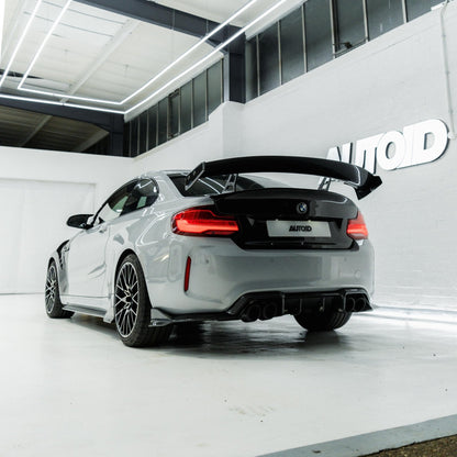 BMW 2 Series F22 & M2 F87 Pre - Preg Carbon Fibre Swan Neck AT - R1 Rear Wing by Adro (2014 - 2021) - | Rear Wings | FD Racing