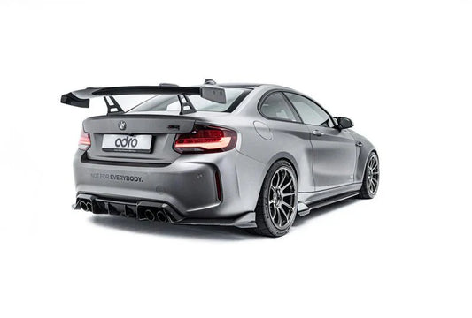 BMW 2 Series F22 & M2 F87 Pre - Preg Carbon Fibre Swan Neck AT - R1 Rear Wing by Adro (2014 - 2021) - | Rear Wings | FD Racing