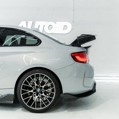 BMW 2 Series F22 & M2 F87 Pre - Preg Carbon Fibre Swan Neck AT - R1 Rear Wing by Adro (2014 - 2021) - | Rear Wings | FD Racing