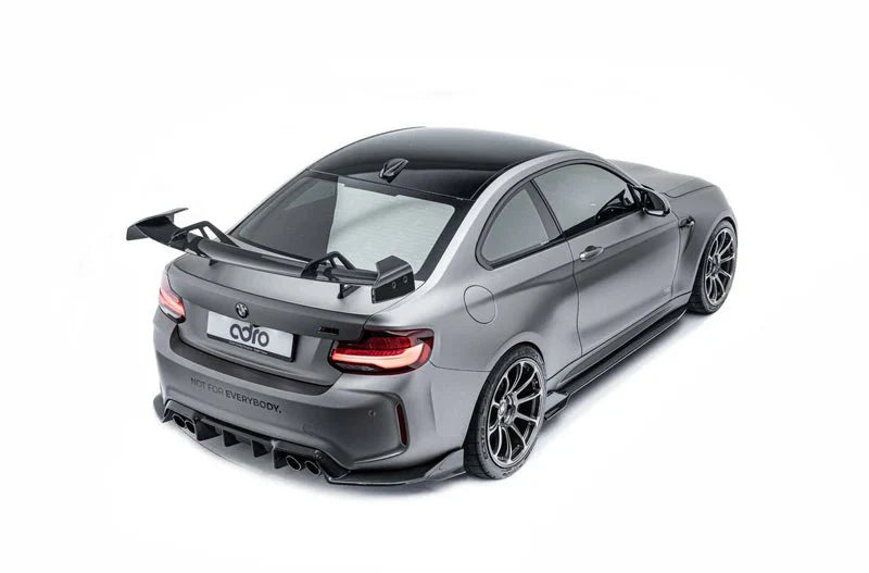 BMW 2 Series F22 & M2 F87 Pre - Preg Carbon Fibre Swan Neck AT - R1 Rear Wing by Adro (2014 - 2021) - | Rear Wings | FD Racing