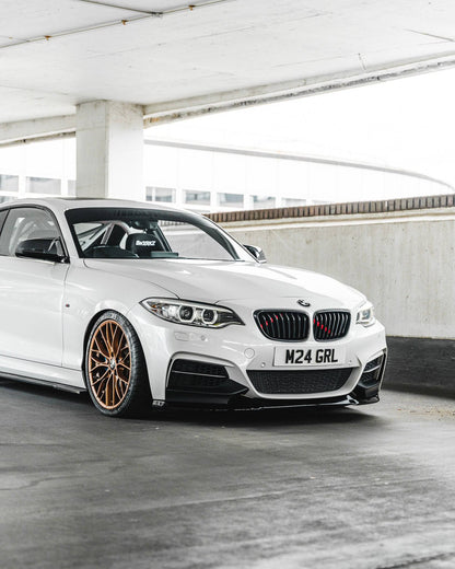 ZAERO EVO-1 Gloss Black Front Splitter BMW 2 Series F22/F23