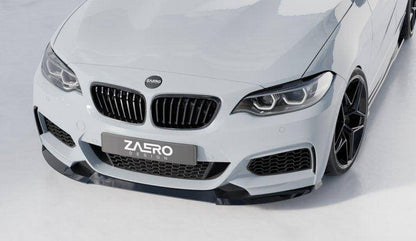 ZAERO EVO-1 Gloss Black Front Splitter BMW 2 Series F22/F23