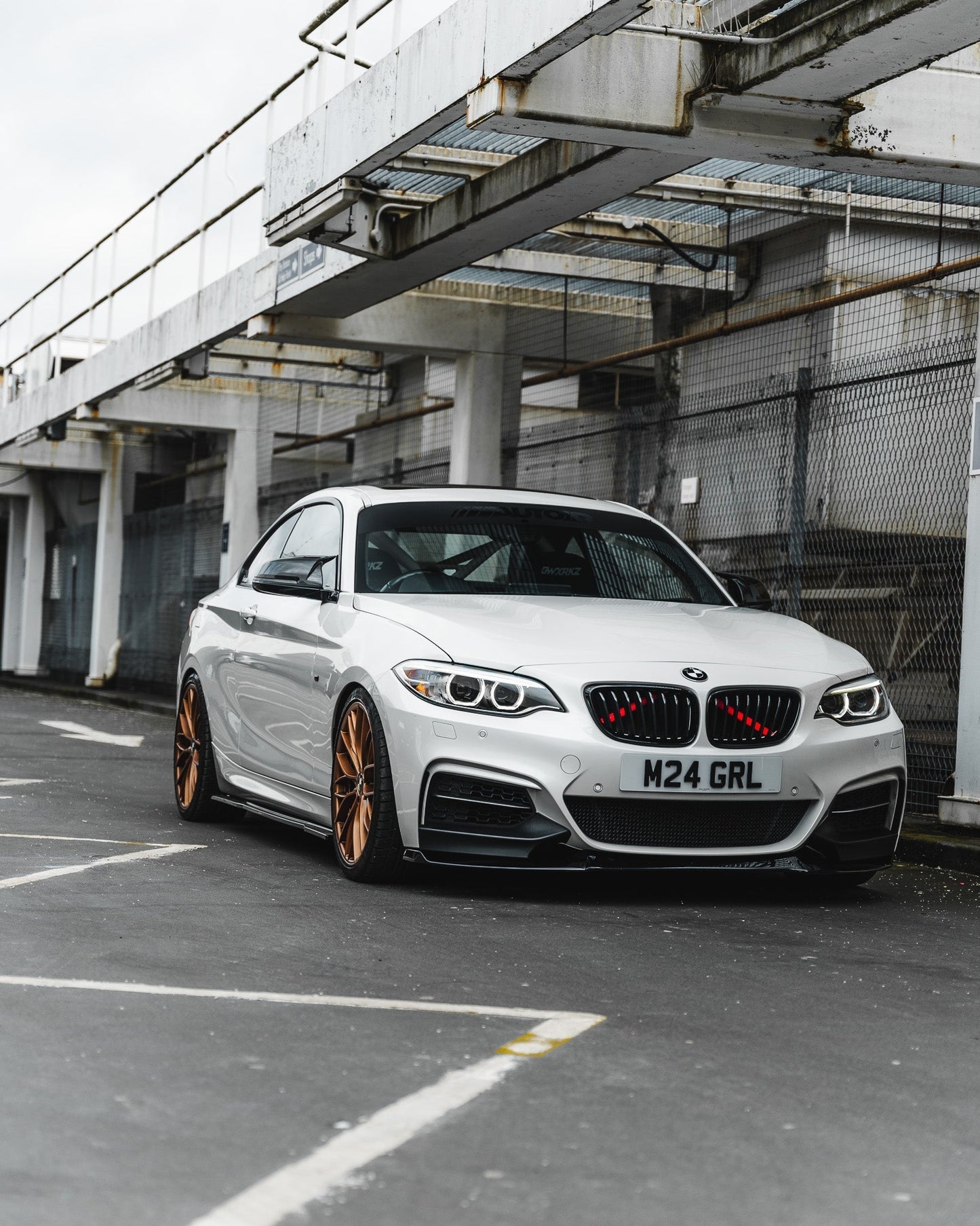 ZAERO EVO-1 Gloss Black Front Splitter BMW 2 Series F22/F23