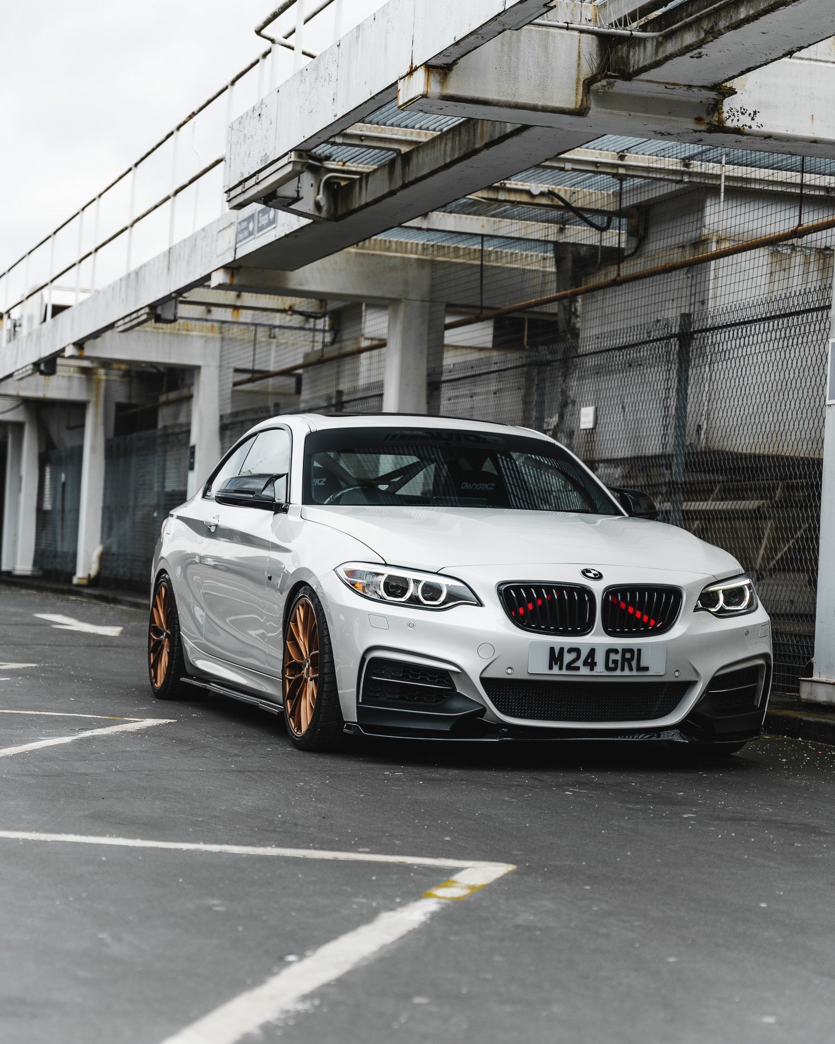 ZAERO EVO-1 Gloss Black Front Splitter BMW 2 Series F22/F23