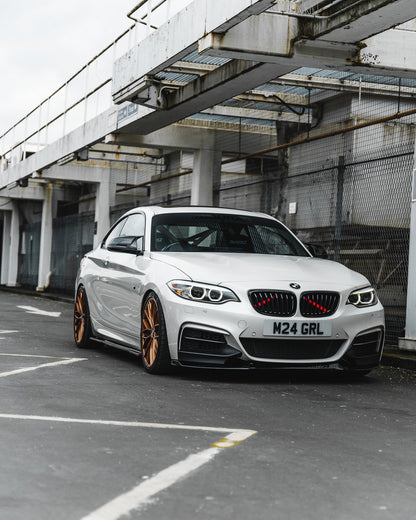 ZAERO EVO-1 Gloss Black Front Splitter BMW 2 Series F22/F23
