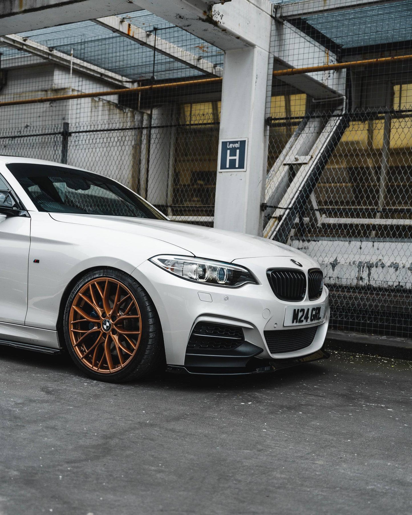 ZAERO EVO-1 Gloss Black Front Splitter BMW 2 Series F22/F23